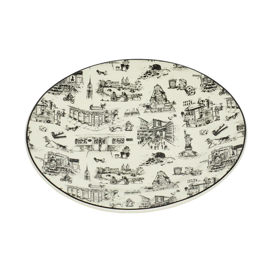 NYC TOILE - DINNER PLATE (10.25")