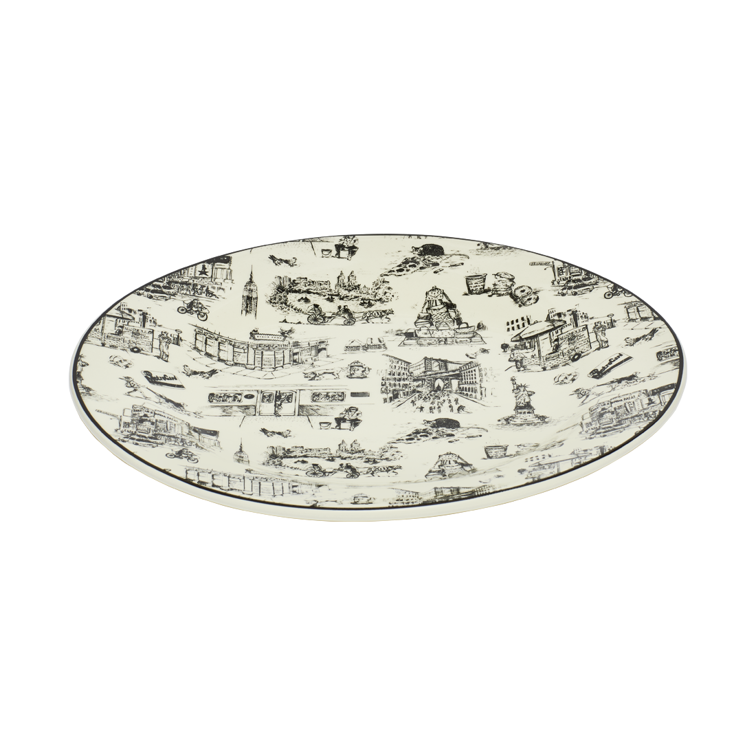 NYC Toile - Dinner Plate 10.25in