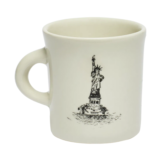 NYC TOILE - LIBERTY DOG MUG (8.75OZ)