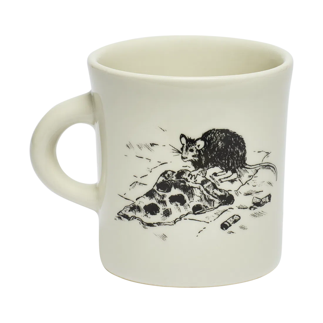 NYC TOILE - PIZZA RAT MUG (8.75OZ)