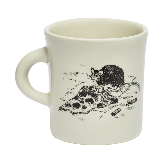 NYC TOILE - PIZZA RAT MUG (8.75OZ)