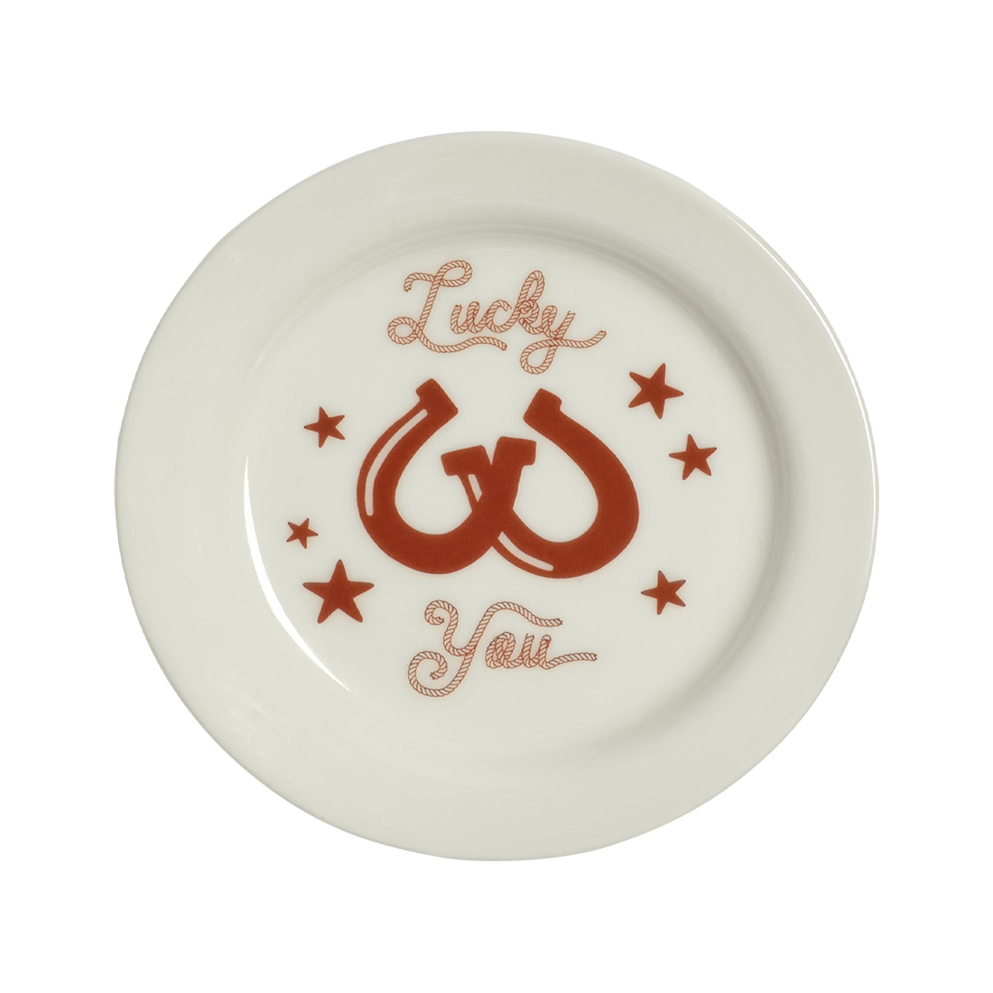 Lucky You Plate 4.25in
