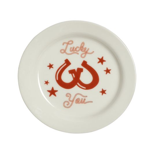 Lucky You Plate 4.25in