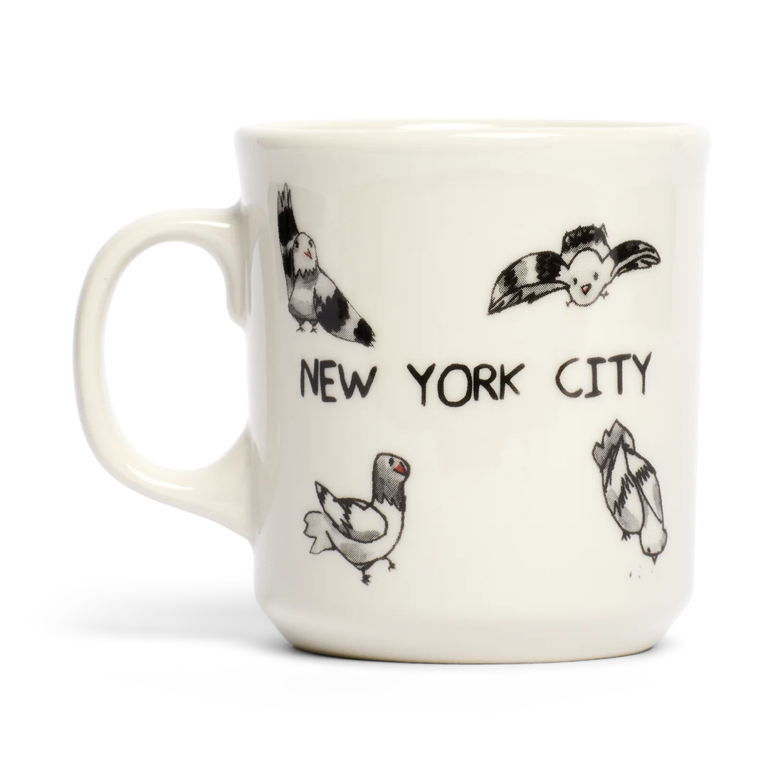 Ben Lenovitz - Pigeon Mug ceramic drinkware, with a clean, polished finish and distinctive shape or artwork; a comfortable everyday choice for coffee, tea, cocoa, or desk-side sipping. Primary product view highlights the overall design and proportions.