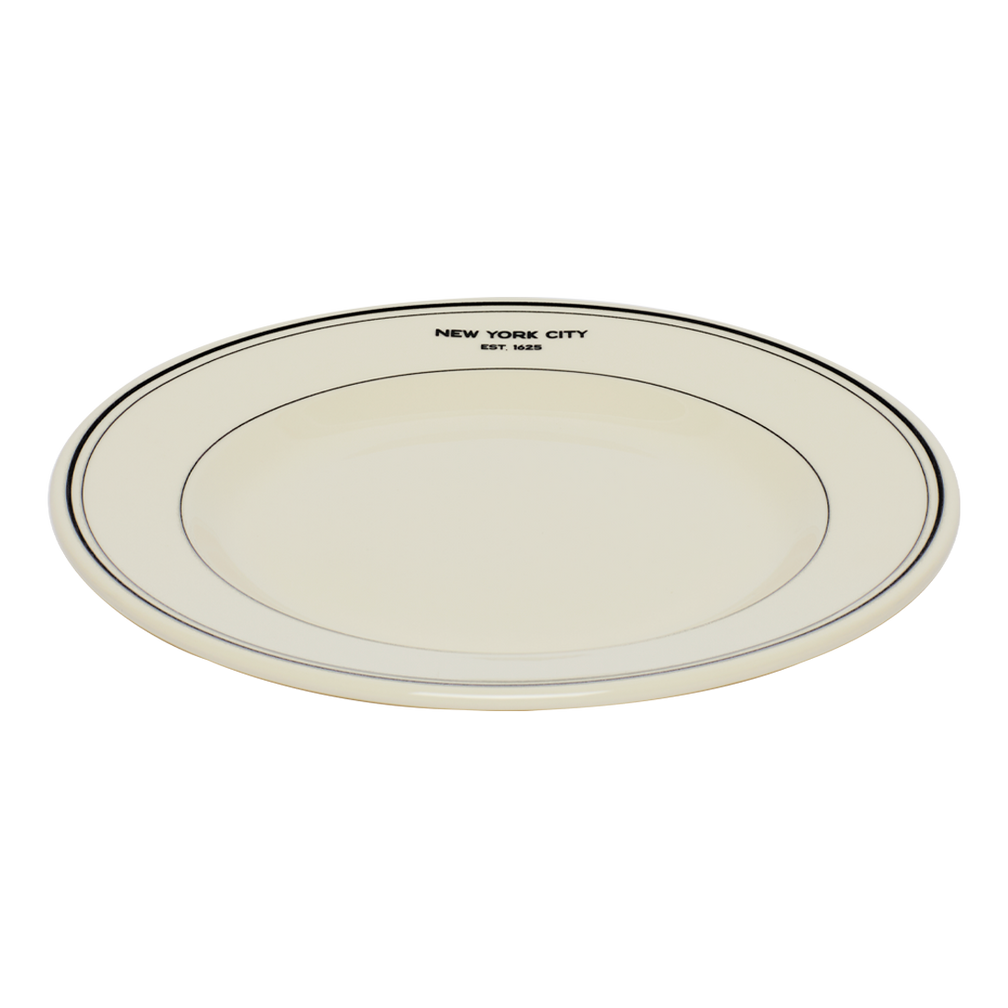 EST NYC - 1625 Main Plate 10.25in, ceramic, by Fishs Eddy, for everyday meals and table settings, alternate view
