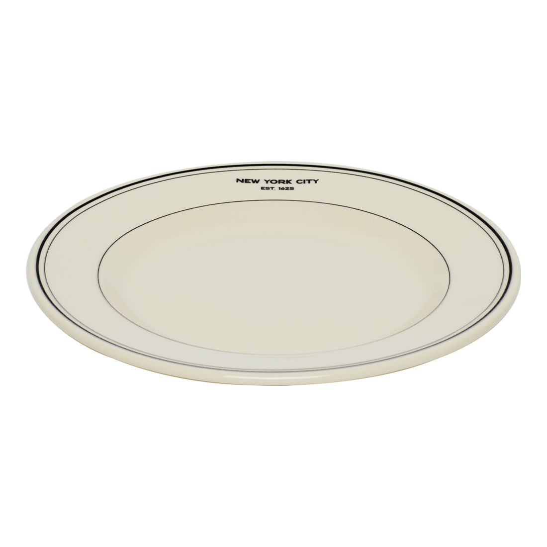 EST NYC - 1625 Main Plate 10.25in, ceramic, by Fishs Eddy, for everyday meals and table settings, alternate view