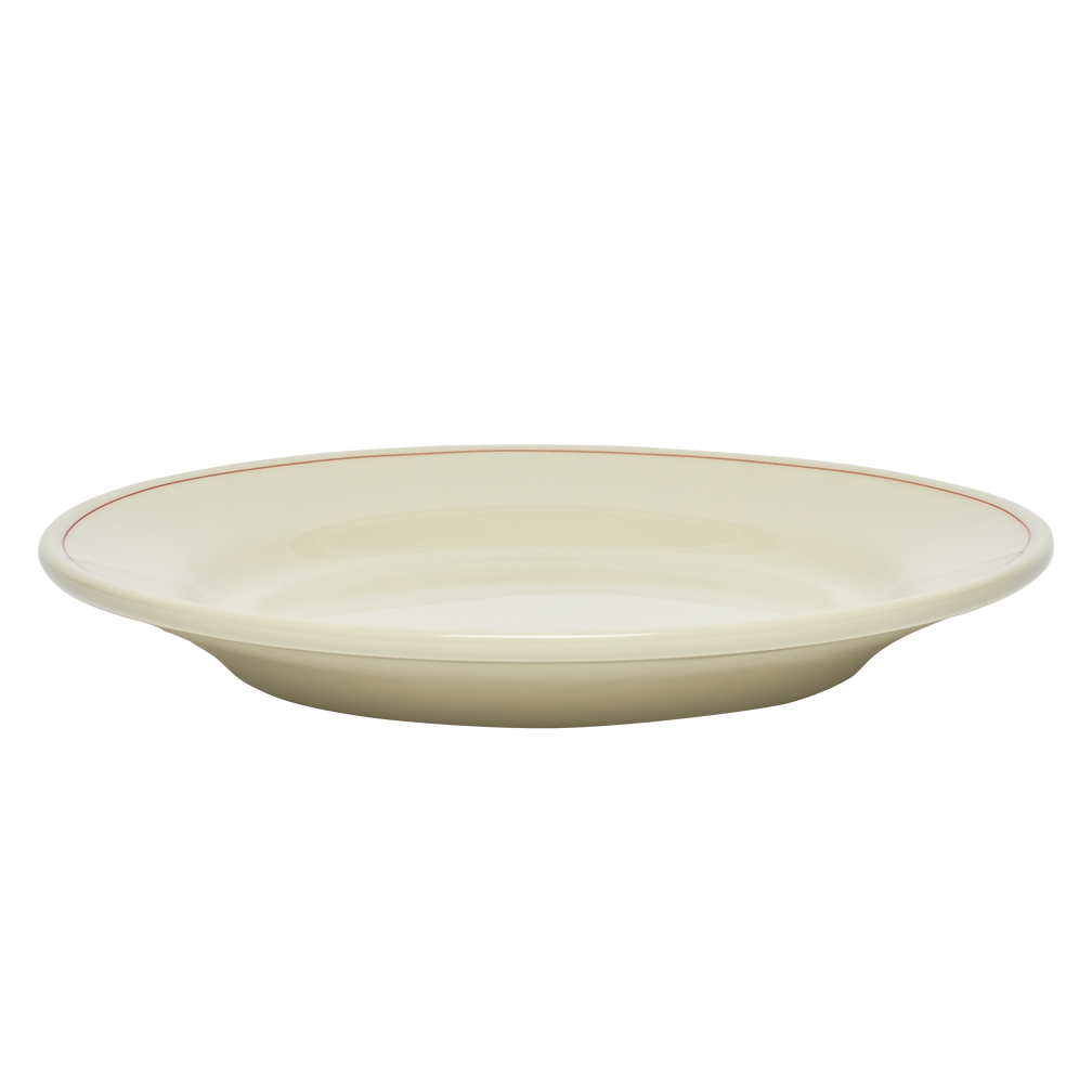 Beige ceramic bowl on a white background