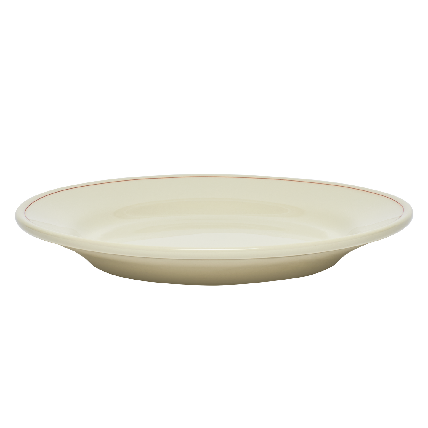 Beige ceramic bowl on a white background