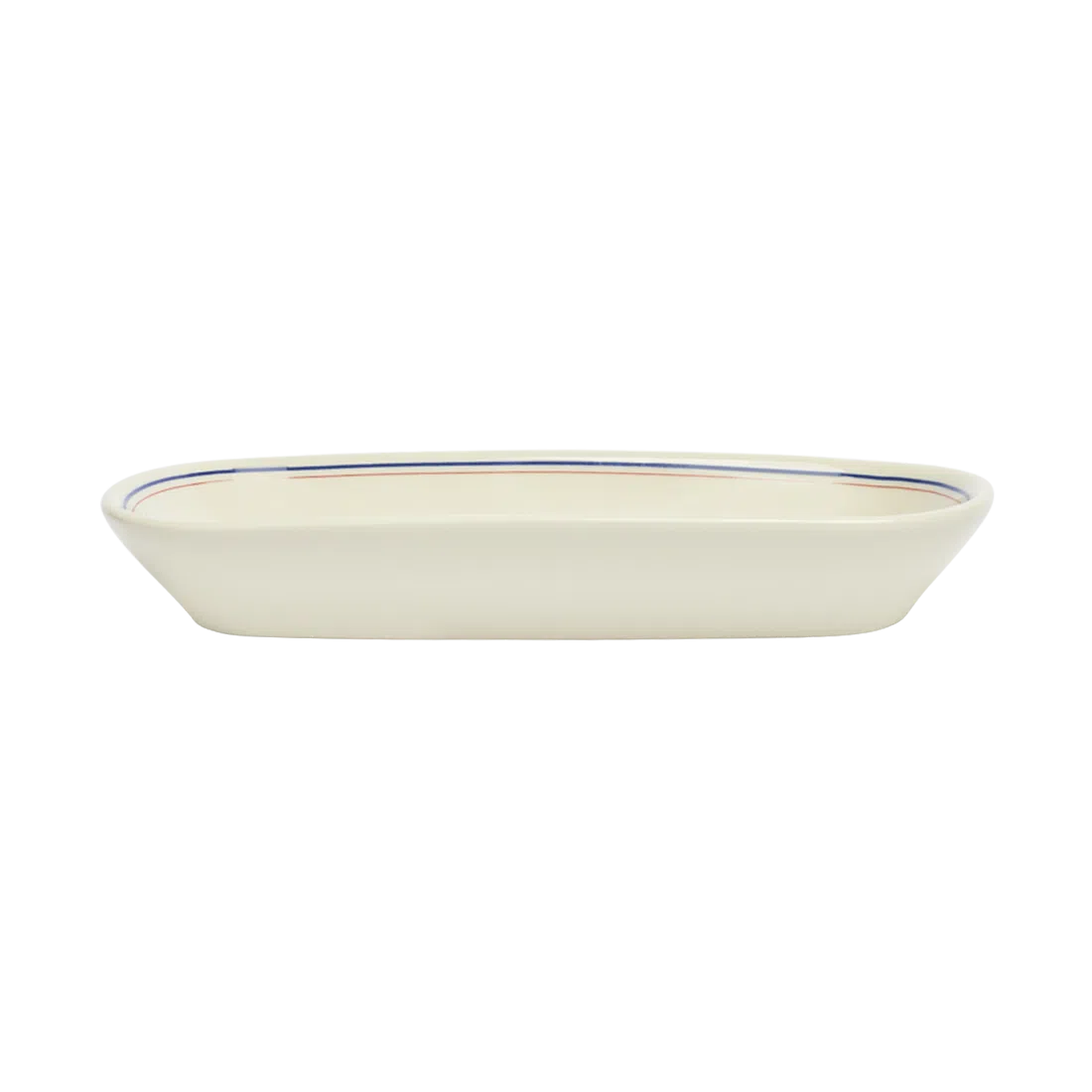 HL RED/BLUEBAND - CELERY DISH (10")