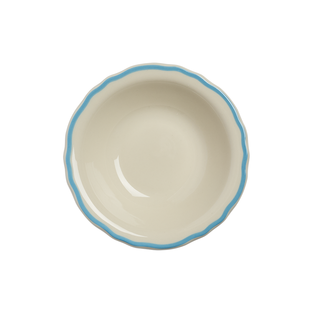 Skyblue Scallop Fruit Bowl . designed for serving fruit or snacks, designed to elevate your table presentation