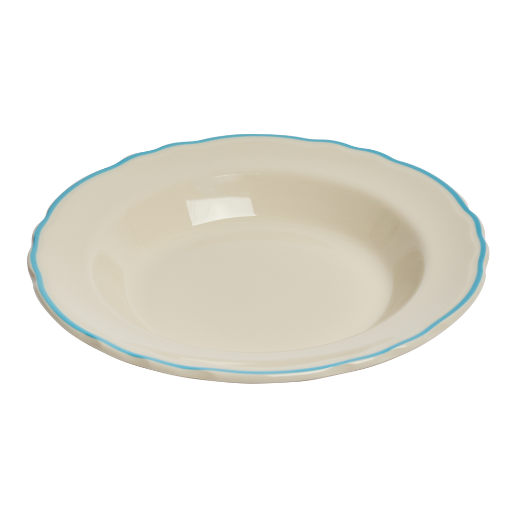 Wine Scallop Soup Bowl crafted from durable ceramic, perfect for both everyday use and entertaining