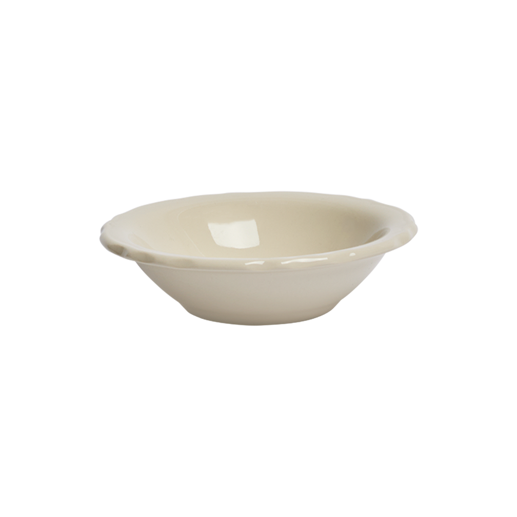 Diner Whites Scallop Fruit Bowl designed for serving fruit or snacks, a versatile piece for everyday dining
