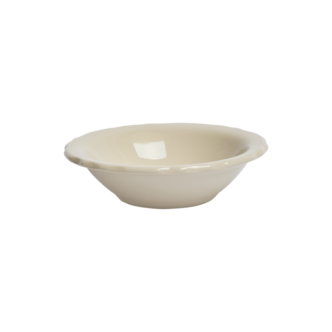 Diner Whites Scallop Fruit Bowl designed for serving fruit or snacks, a versatile piece for everyday dining