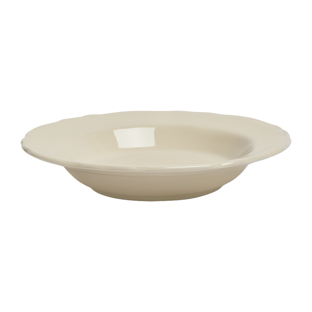 Diner Whites Scallop Soup Bowl crafted from durable ceramic, a versatile piece for everyday dining