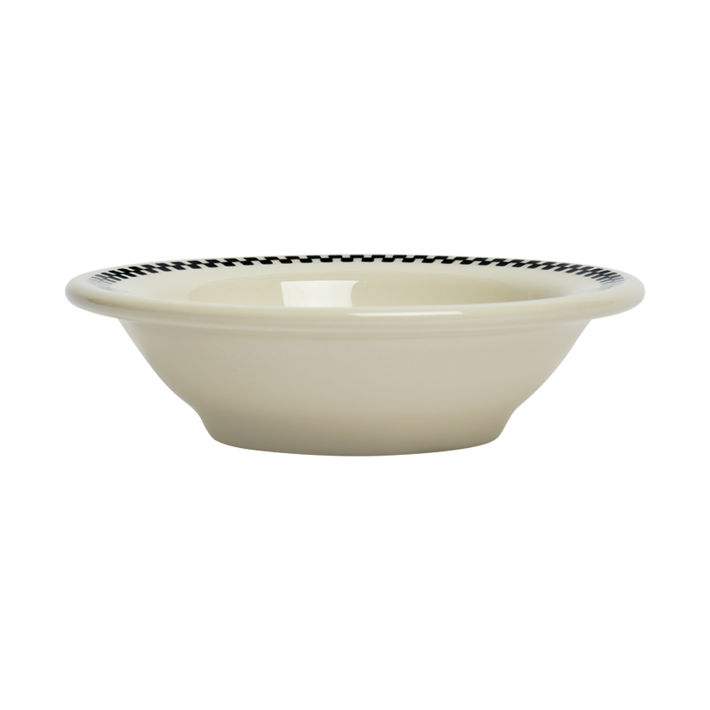 Checkerboard Fruit Bowl with black and white checkerboard pattern, perfect for both everyday use and entertaining