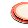 2-TONE SCALLOP - RUST/TAN - DINNER PLATE (11")