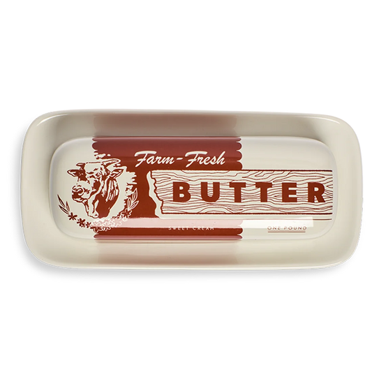COW BUTTER DISH (7.8")