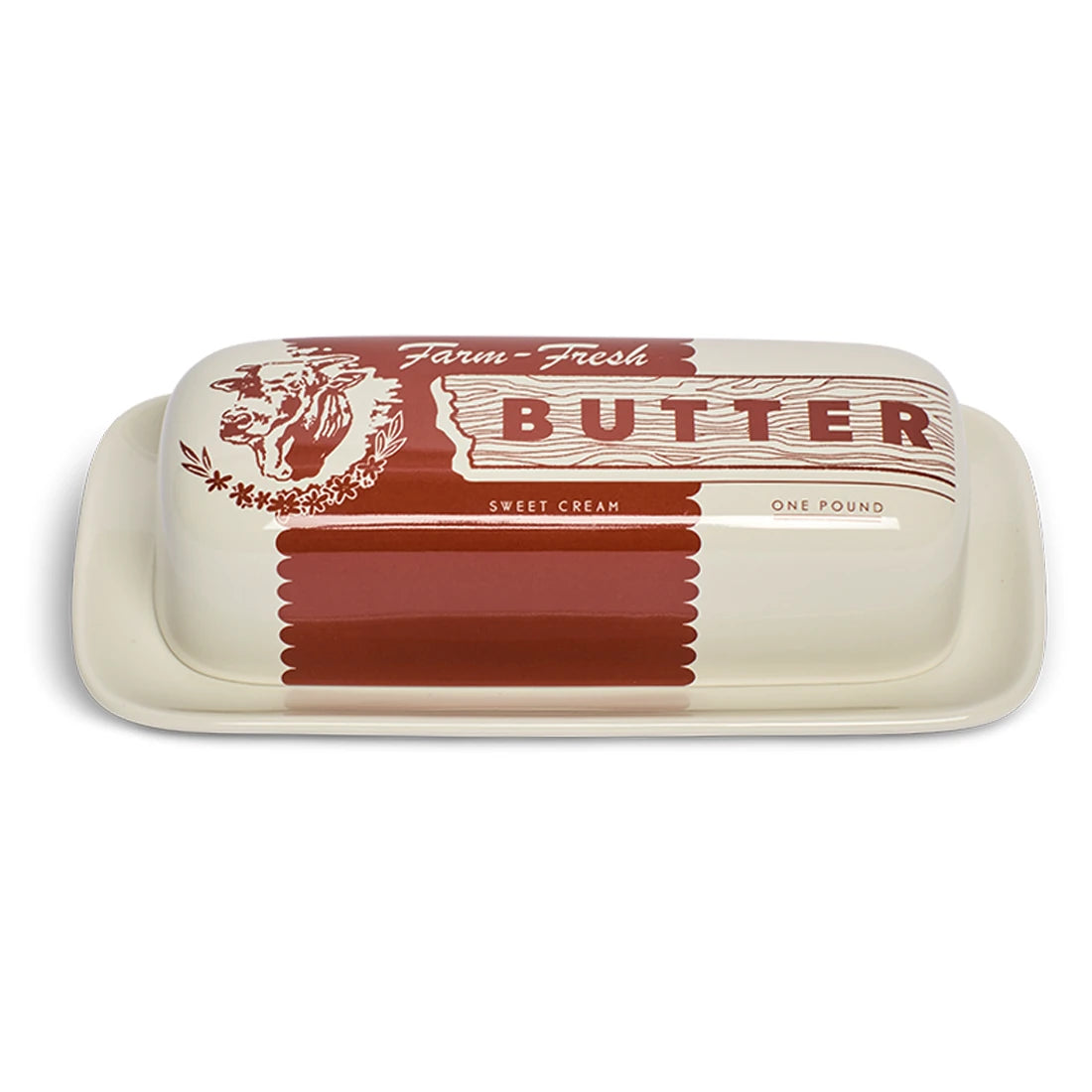 COW BUTTER DISH (7.8")