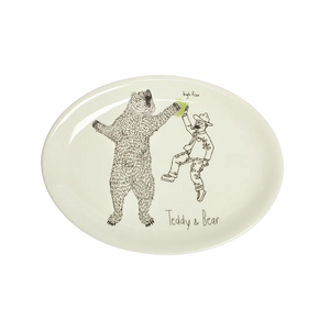 TEDDY ROOSEVELT - TEDDY & BEAR PLATE (8