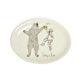 Teddy Roosevelt - Teddy & Bear Plate tableware, with a clean, polished finish and distinctive shape or artwork; a useful size for meals, appetizers, desserts, snacks, or layered place settings. Primary product view highlights the overall design and proportions.