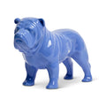 BULL DOG FIGURINE - LT BLUE