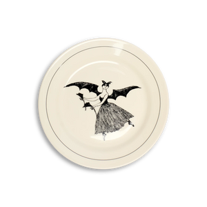 EDWARD GOREY - BAT GIRL PLATE (8.25