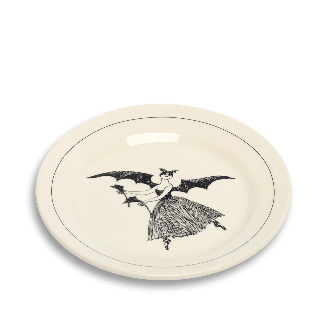 EDWARD GOREY - BAT GIRL PLATE (8.25")