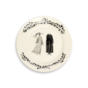 EDWARD GOREY - SKELETON LOVERS PLATE (8.25
