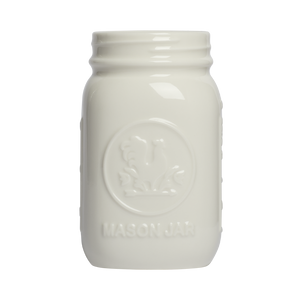 FARMERS MARKET - STANDARD MASON JAR - WHITE (16OZ)