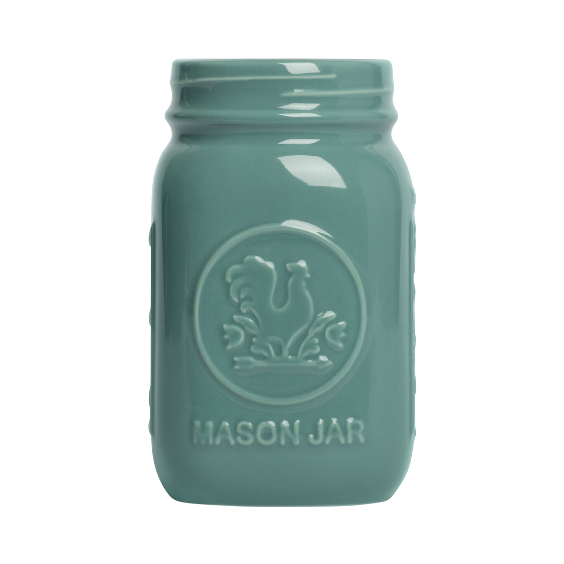 Farmers Market - Standard Mason Jar - Teal (16oz)