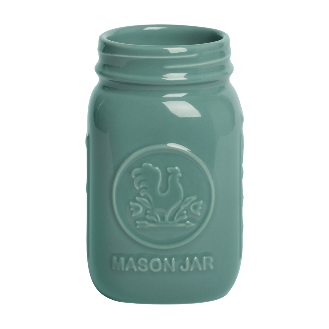 Farmers Market - Standard Mason Jar - Teal (16oz)