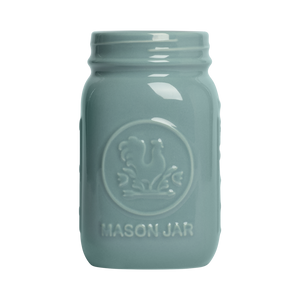 FARMERS MARKET - STANDARD MASON JAR - BLUE GREY (16OZ)