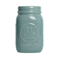 FARMERS MARKET - STANDARD MASON JAR - BLUE GREY (16OZ)