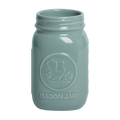 FARMERS MARKET - STANDARD MASON JAR - BLUE GREY (16OZ)