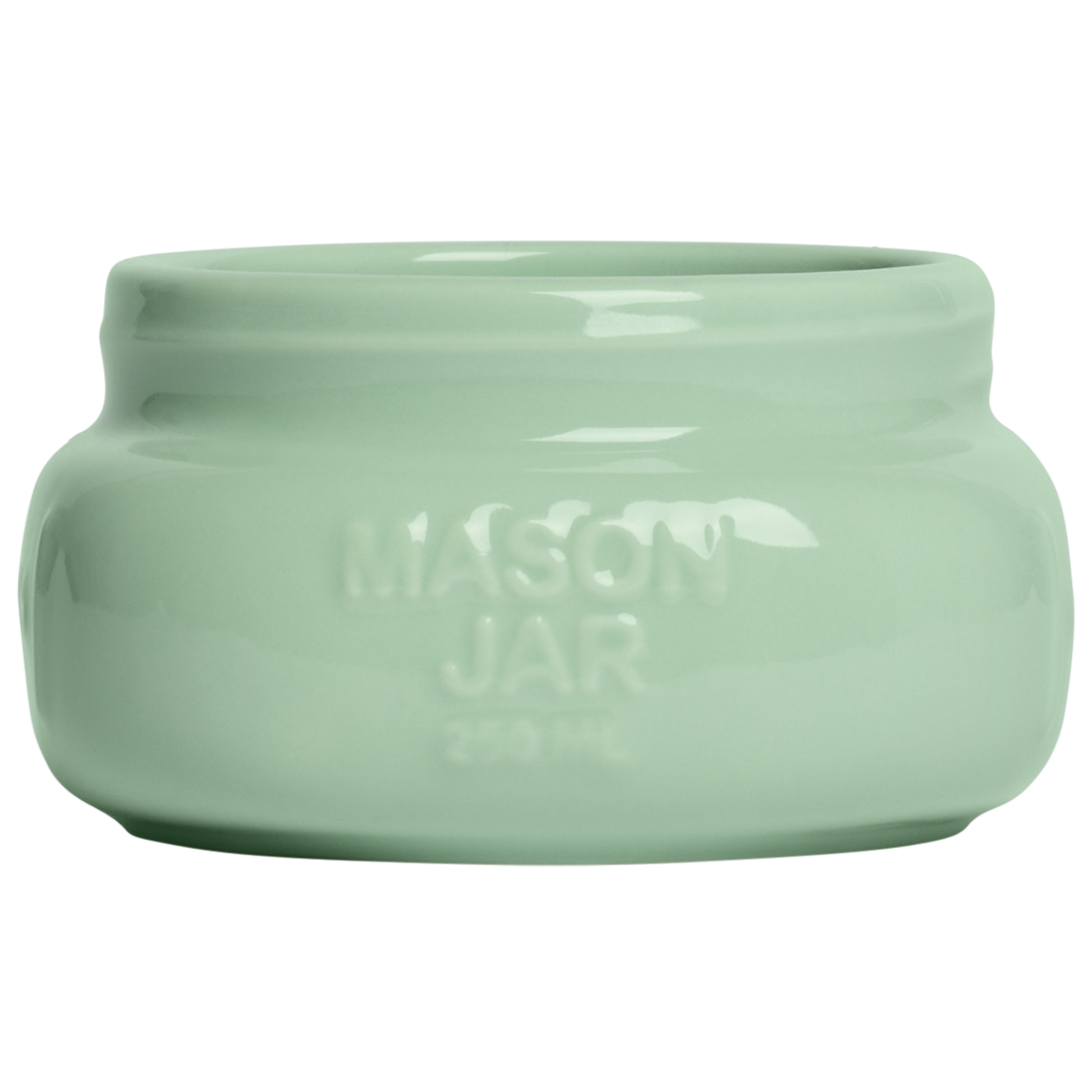 Farmers Market - Short/Wide Mason Jar - Mint (8oz)