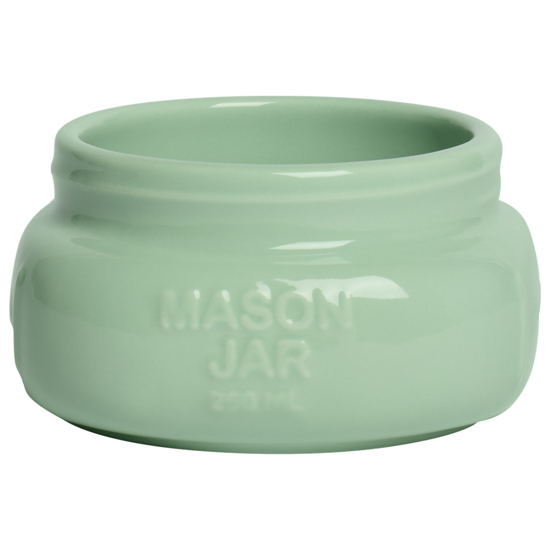 Farmers Market - Short/Wide Mason Jar - Mint (8oz)