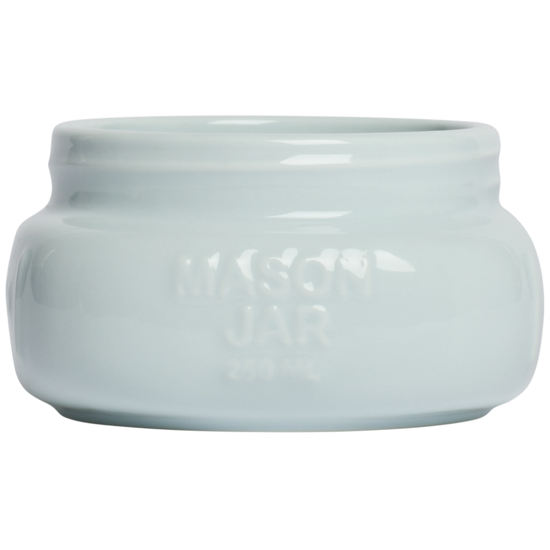 Farmers Market - Short/Wide Mason Jar - Sky Blue (8oz)