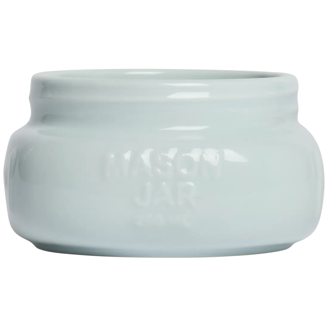 FARMERS MARKET - SHORT/WIDE MASON JAR - SKY BLUE (8OZ)