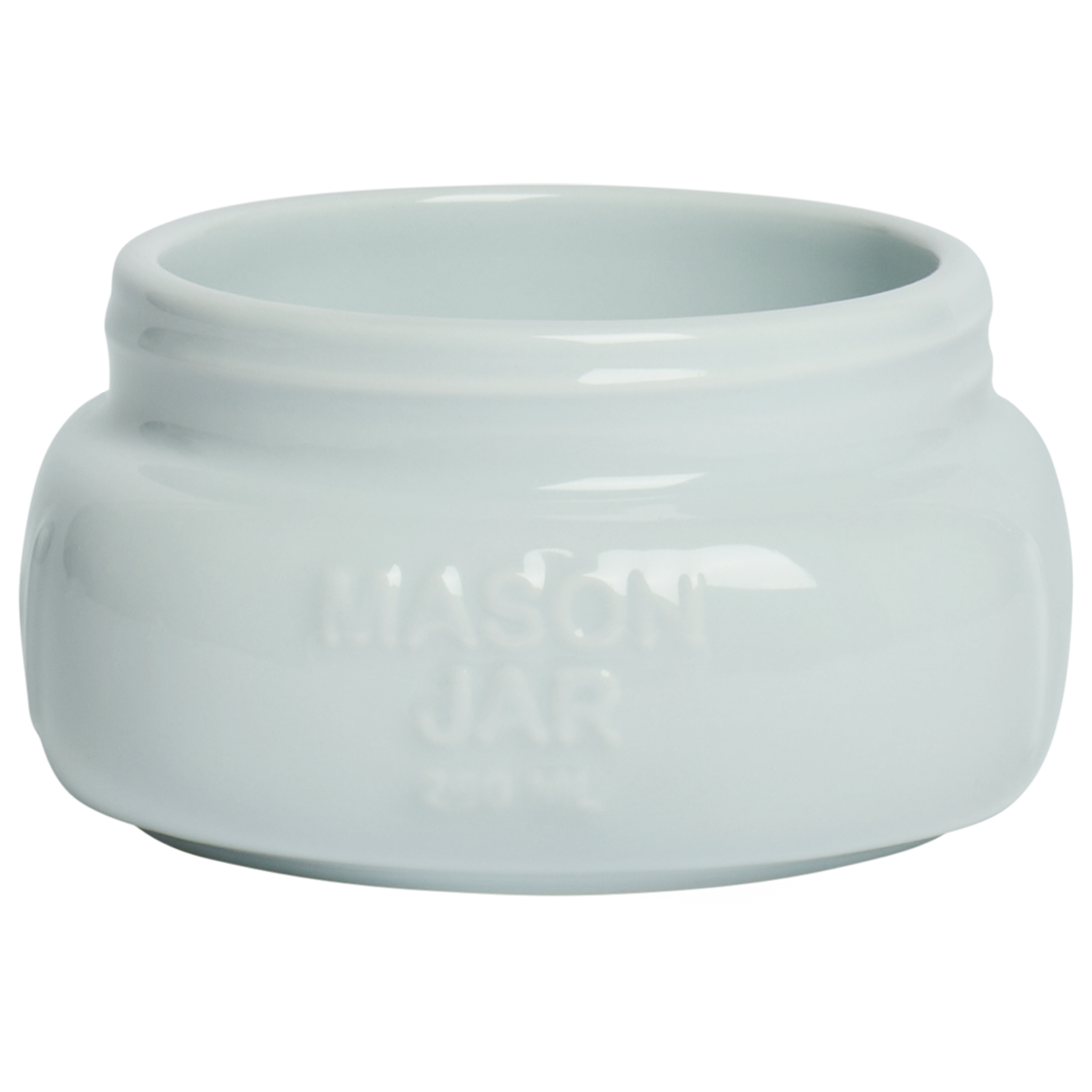 Farmers Market - Short/Wide Mason Jar - Sky Blue (8oz)