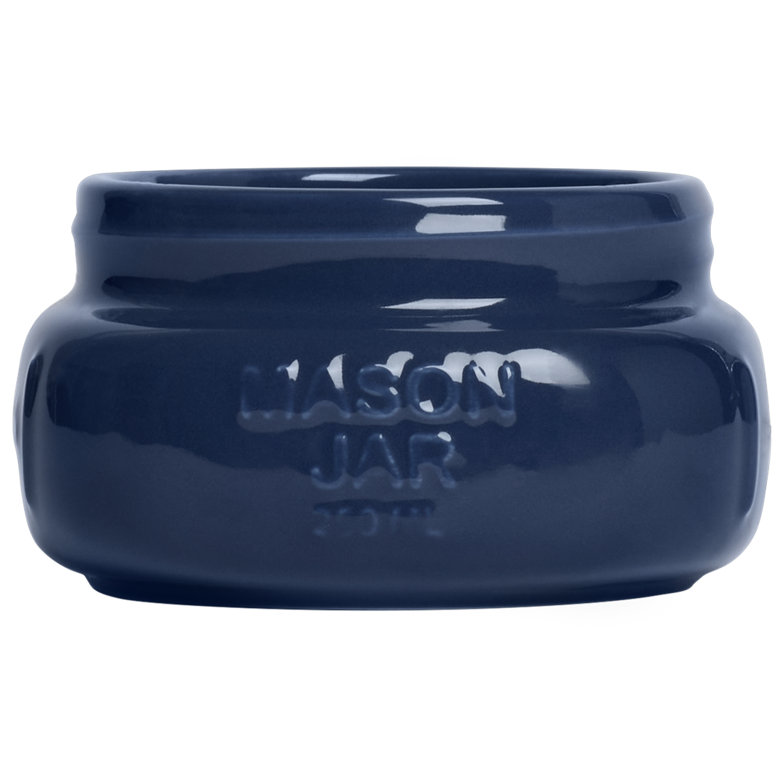 Farmers Market - Short/Wide Mason Jar - Indigo (8oz)