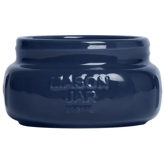 FARMERS MARKET - SHORT/WIDE MASON JAR - INDIGO (8OZ)