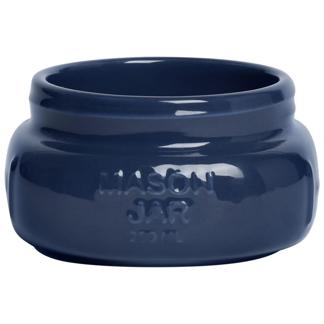 Farmers Market - Short/Wide Mason Jar - Indigo (8oz)
