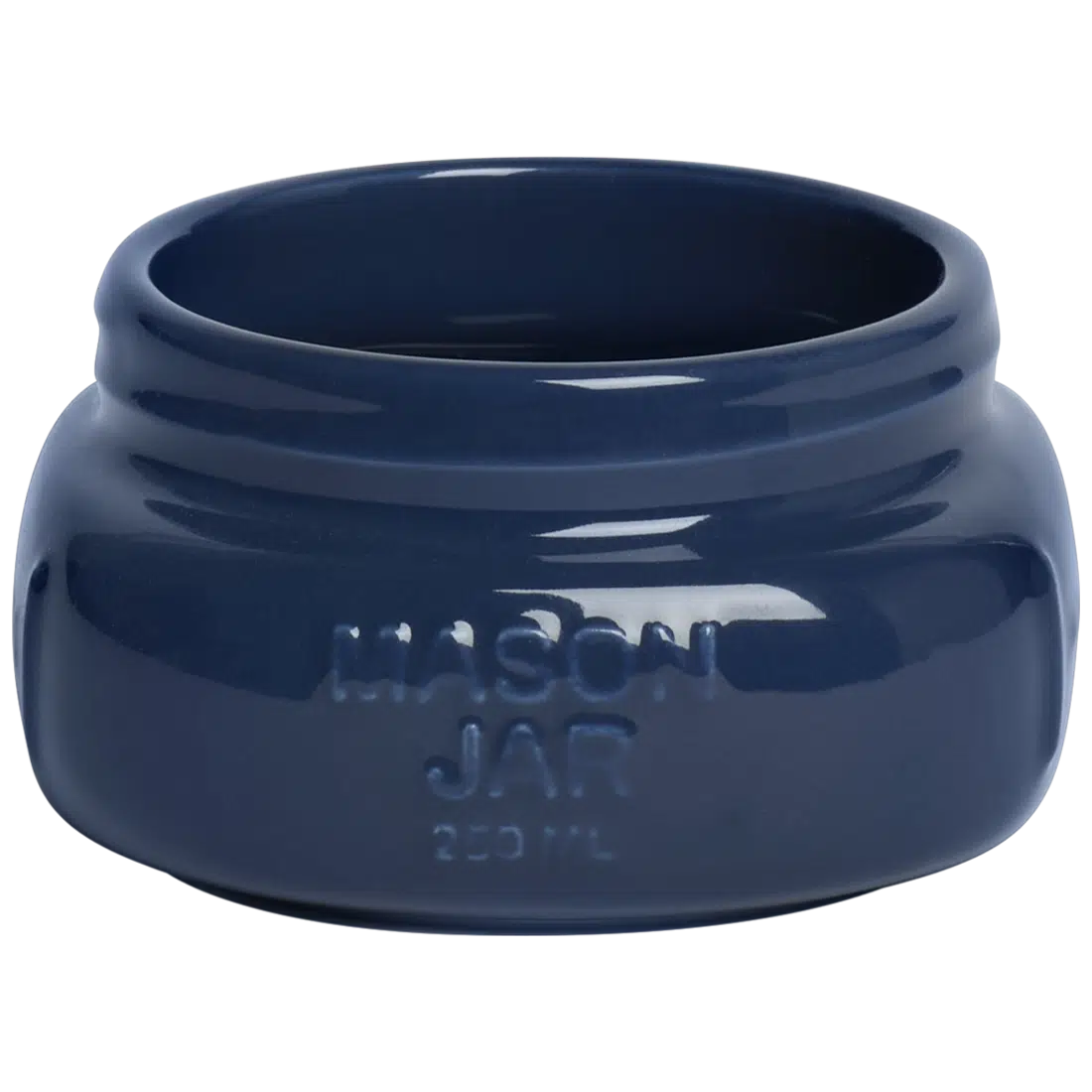 FARMERS MARKET - SHORT/WIDE MASON JAR - INDIGO (8OZ)
