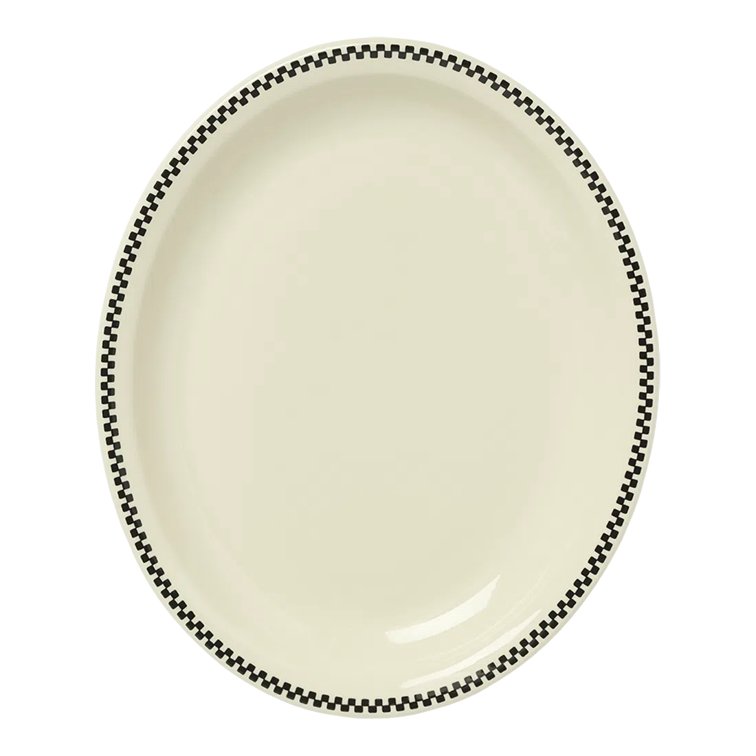 CHECKERBOARD - MEDIUM PLATTER (12.37")