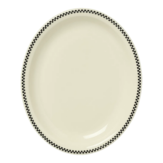 CHECKERBOARD - MEDIUM PLATTER (12.37")