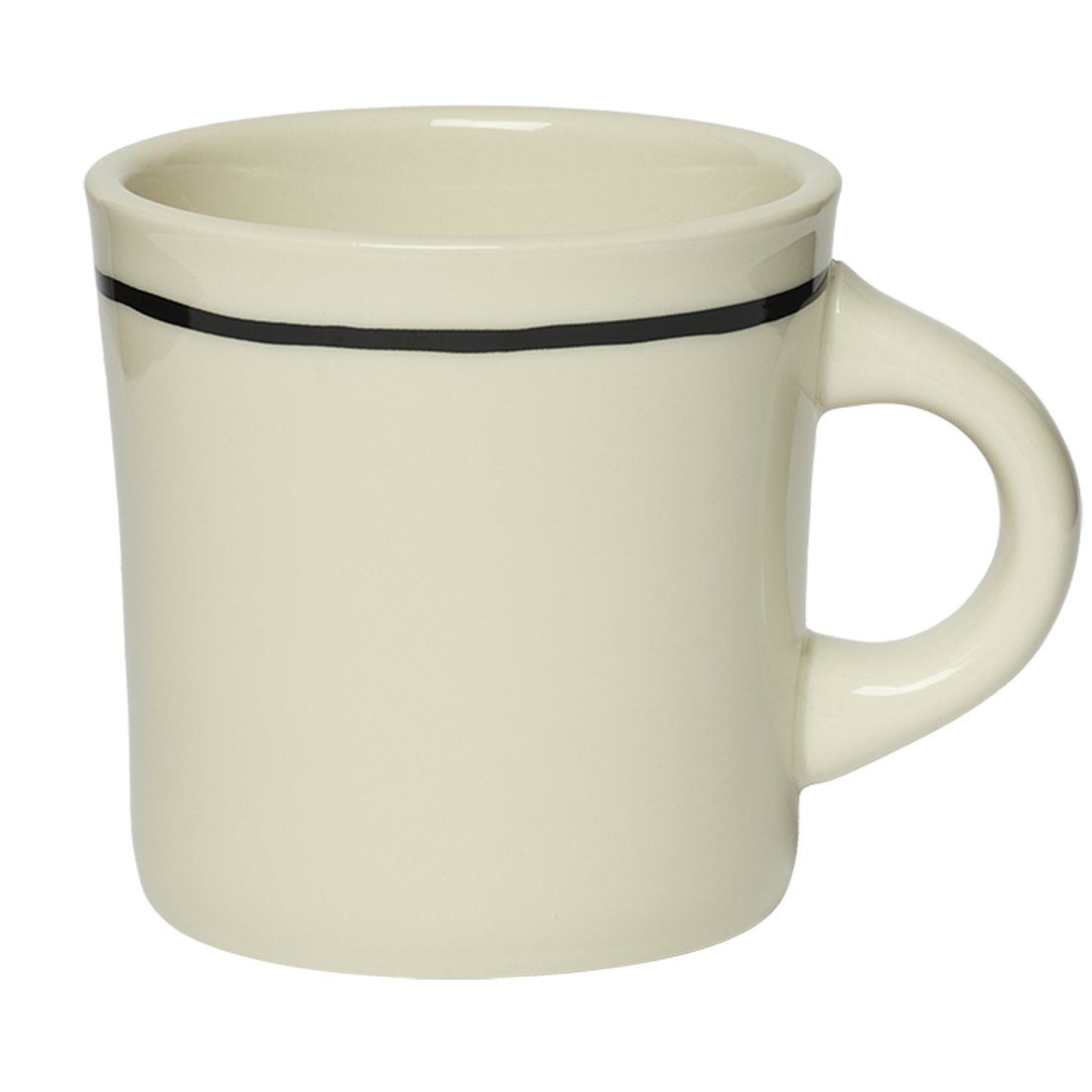 Sketched Line Black - Diner Mug (13oz)