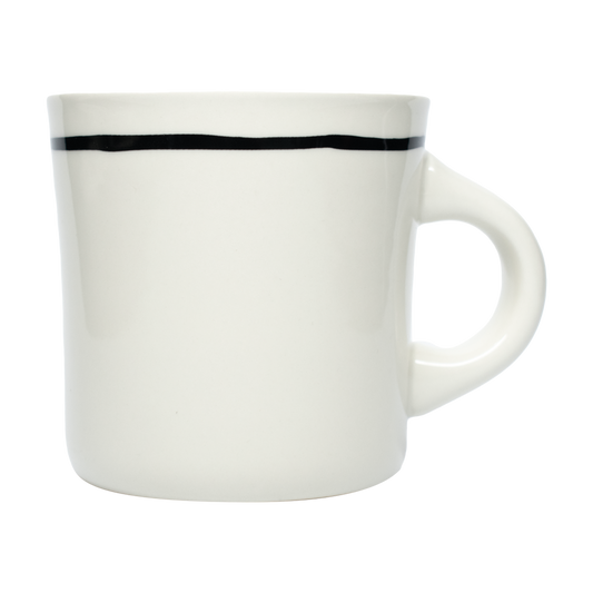 Sketched Line Black - Diner Mug (13oz)