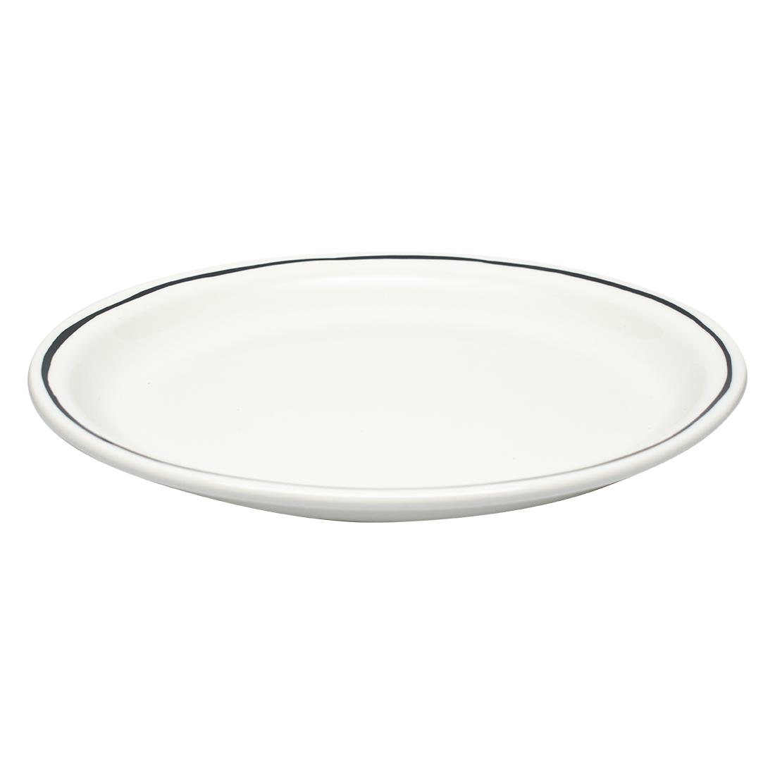 Sketched Line Black - Main Oval Platter (11 3/8")