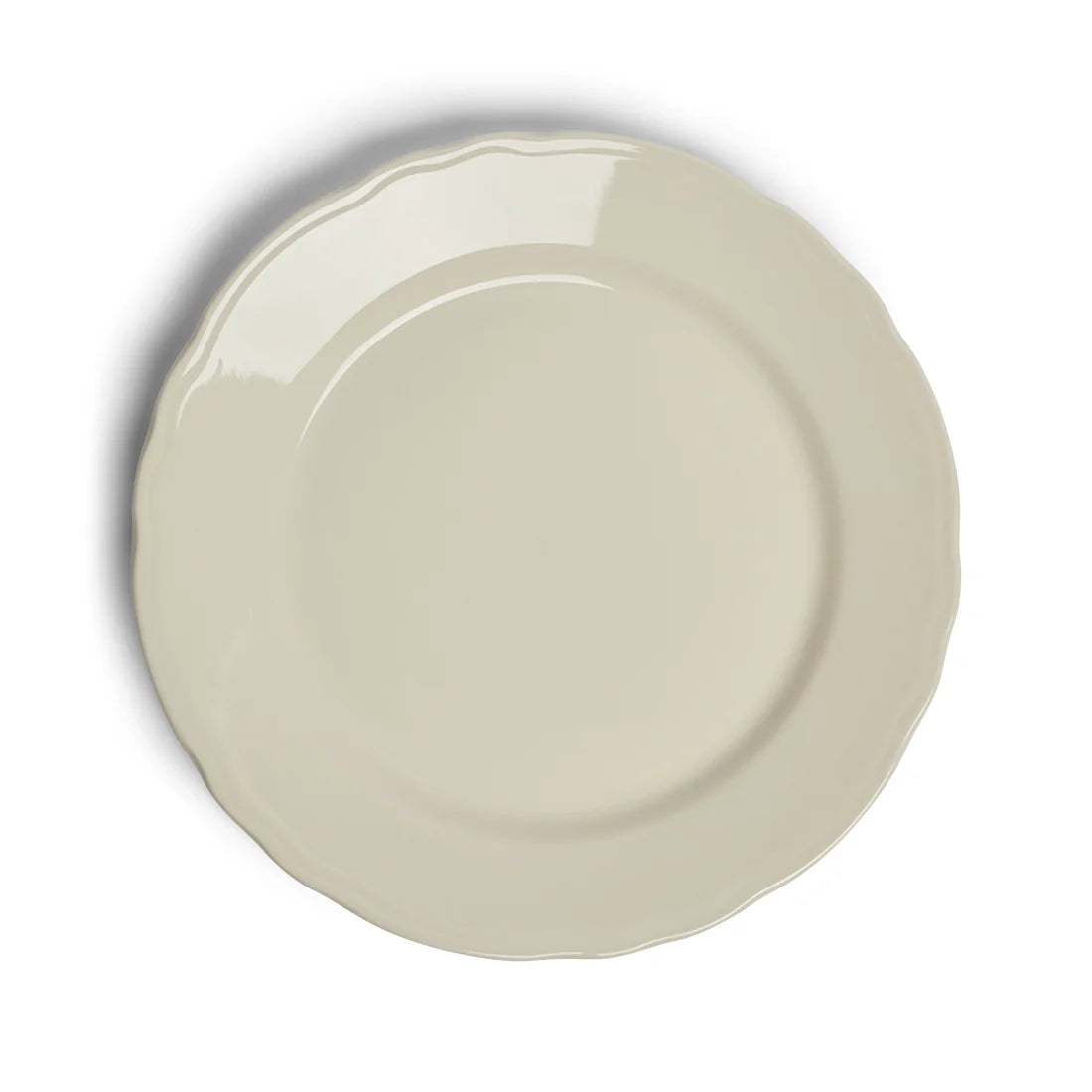 SCALLOPED WHITES - MAIN PLATE (10.62")