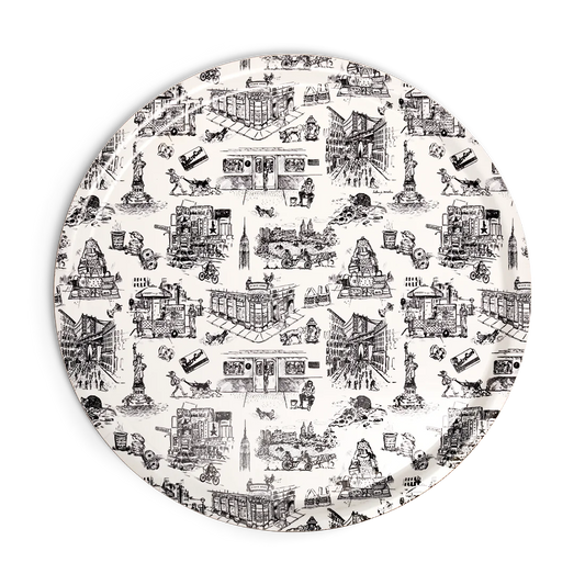 NYC TOILE - TRAY (14.5")